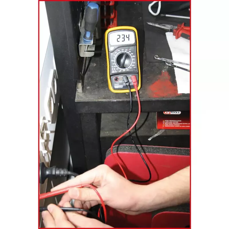Skaitmeninis multimetras KS Tools 150.1495, LCD ekranas 3,5 skaitmenų