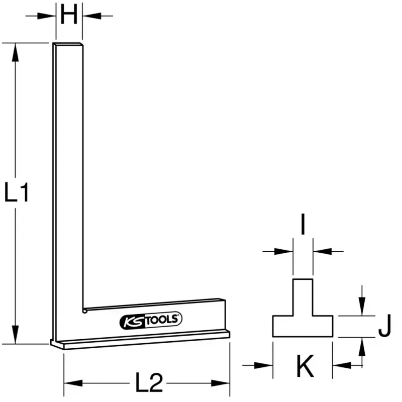 KS Tools 300.0274 Kvadratas 620 g
