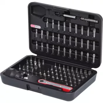 Antgalių rinkinys KS Tools 911.2080 99 vnt. Nikeliuotas šešiakampis 25 mm