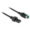 PowerUSB kabelis DeLOCK 85486 Juodas 5m