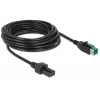 PowerUSB kabelis DeLOCK 85486 Juodas 5m