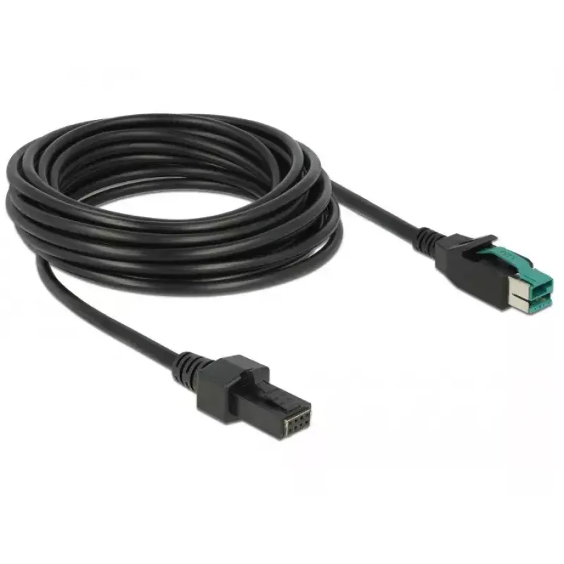 PowerUSB kabelis DeLOCK 85486 Juodas 5m