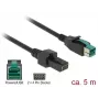PowerUSB kabelis DeLOCK 85486 Juodas 5m