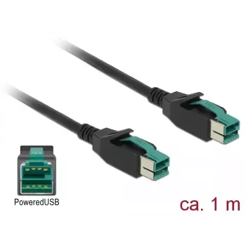 DeLOCK 85492 1 m PoweredUSB kabelis (12 V)