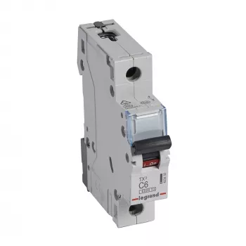 Legrand TX3 automatinis jungiklis C6A 1P 6kA