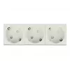 Sieninis kištukinis lizdas DELOCK 81323 CEE 7/3 3P+N+PE 250V 16A ABS baltas
