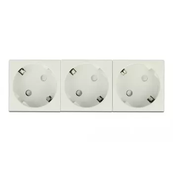 Sieninis kištukinis lizdas DELOCK 81323 CEE 7/3 3P+N+PE 250V 16A ABS baltas