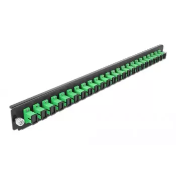 Priekinis skydelis Splice Box DeLOCK 19 colių 24 prievadų SC Simplex žalias
