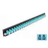 Priekinis skydelis Splice Box DeLOCK 19 colių 24 prievadų LC Duplex aqua