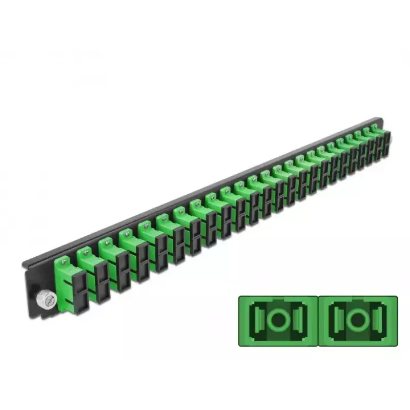 Patch panel DeLOCK 43364 SC 1U 19 inch žalias