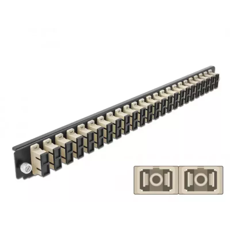 Patch panel DeLOCK 43365, SC, 1U, 19 inch