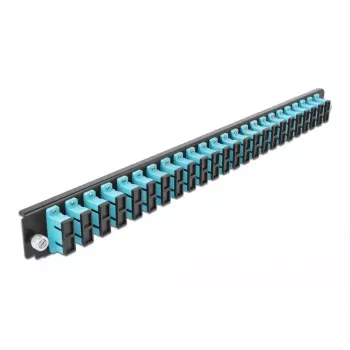 Patch panel DeLOCK 43366 – 1U priekinis skydelis SC lizdams 19 inch dėžei