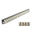 Priekinis skydelis DeLOCK 19 colių 24 prievadų LC Quad smėlio spalvos