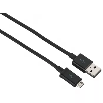 Hama 00200904 USB 2.0 laidas USB A – Micro-USB B 0,9 m juodas