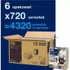Popierinės servetėlės Tork 720 Xpressnap Fit 12830 baltos 1 sluoksnio