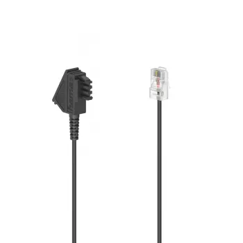 Hama 00201114 telefono kabelis 10 m Juoda