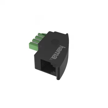 Hama 00201122 adapteris TAE-F → RJ11, juodas