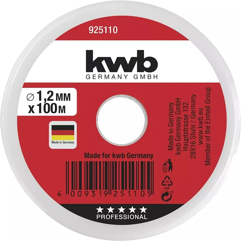 Virvė KWB 925110 100m Nailoninė Žalia 1,2mm