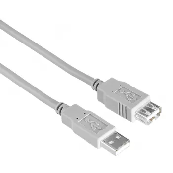 USB laidas Hama 00200906 3 m USB A pilkas USB 2.0 0.48 Gbit/s