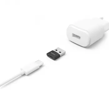 Hama 00201532 keitiklis USB-C į USB-A, juodas