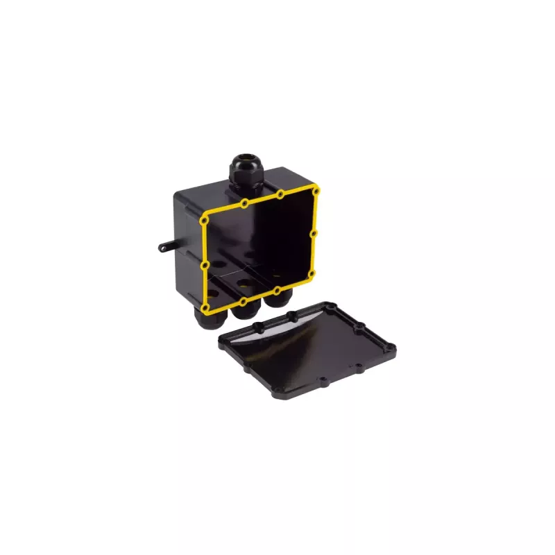 Elektros jungčių dėžė ShiverPeaks BS08-01053 IP68 juoda ABS plastikas