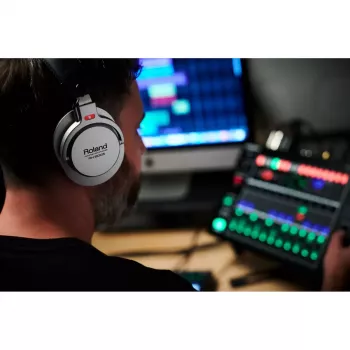 Ausinės Roland RH-200S laidinės muzikinės juodos sidabrinės 20-20000 Hz