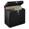 Dėklas vinilinėms plokštelėms Hama 00181436 Microgroove, juodas