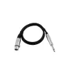 Garso kabelis XLR 3-pin Moteriškas iki 6.35mm Vyriškas 0.9m Omnitronic 3022516L