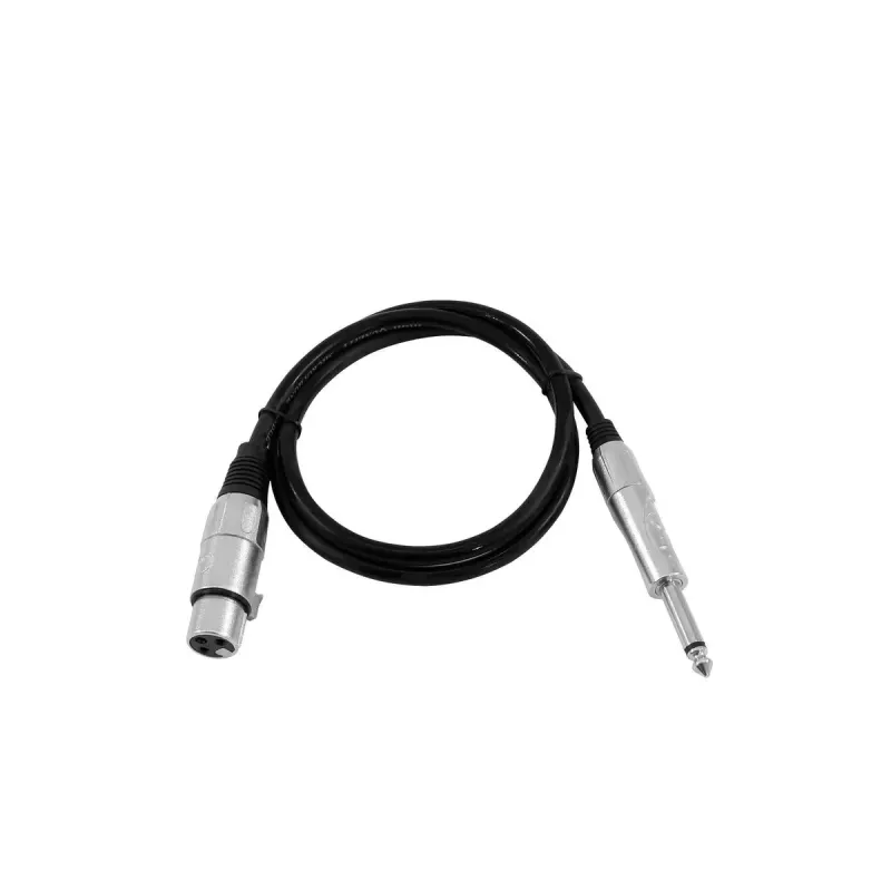 Garso kabelis XLR 3-pin Moteriškas iki 6.35mm Vyriškas 0.9m Omnitronic 3022516L