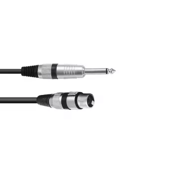 Garso kabelis XLR 3-pin Moteriškas iki 6.35mm Vyriškas 0.9m Omnitronic 3022516L