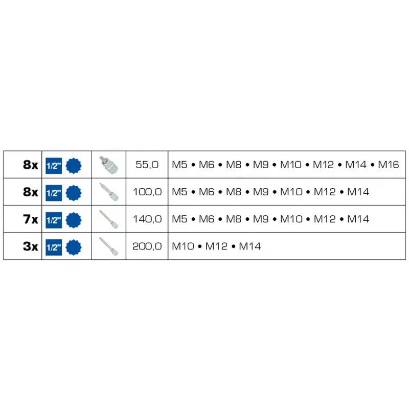 Raktų rinkinys Brilliant Tools BT022026