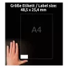 Lipni etiketė spausdintuvui Avery LR3657-10 balta 2,54x4,85 cm 400 vnt.