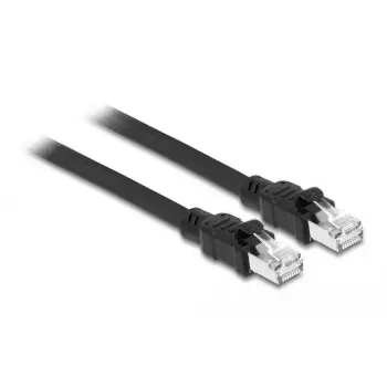 DeLOCK tinklo kabelis RJ45 Cat.6A F/UTP 0,5 m juodas