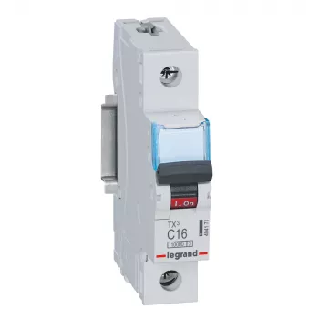 Legrand TX3 automatinis jungiklis 1 poliaus C charakteristika 16 A