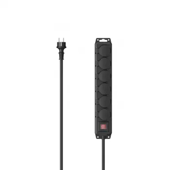 Hama 00223065 ilgintuvas 2 m 6 kištukinių lizdų lauko juodas
