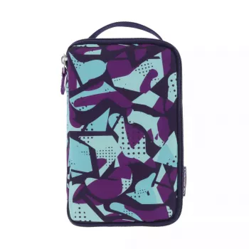 Pieštukinė Herlitz 2 Go CamoPurple poliesteris mėlyna violetinė 210x130x60 mm
