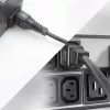 ACT Powercord C13 IEC Lock - C14 juodas 2 m, PC1021, 5 vnt. pakuotė