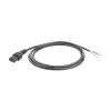 ACT Powercord C13 IEC Lock atviras galas juoda 2 m PC1025, 5 vnt. pakuotė