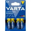 Vienkartinė baterija Varta 4906/4B AA šarminė (LR6, 1,5 V, 4 vnt. lizdinėje pakuotėje)