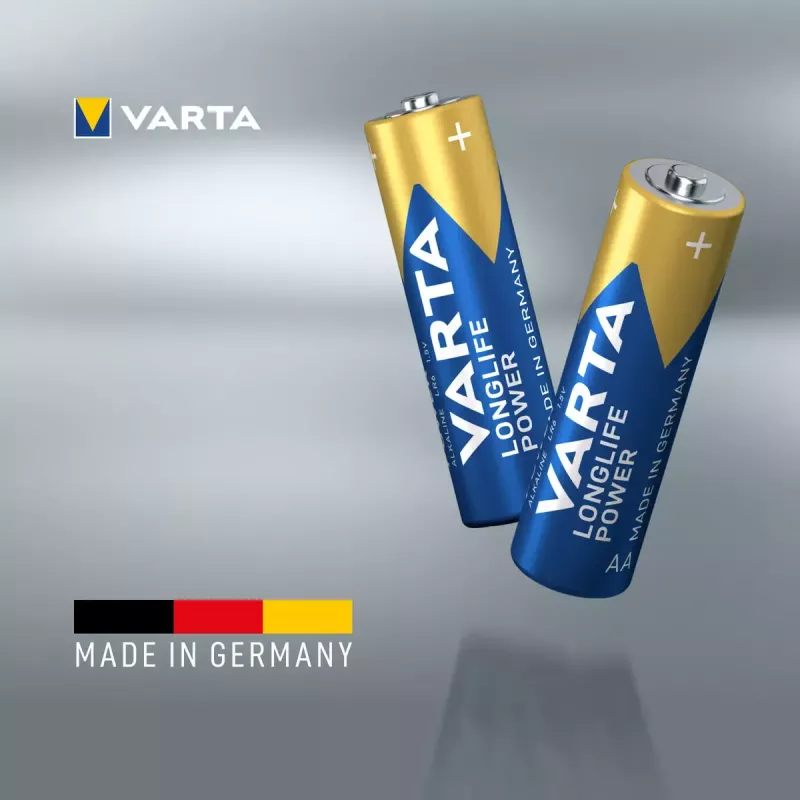 Vienkartinė baterija Varta 4906/4B AA šarminė (LR6, 1,5 V, 4 vnt. lizdinėje pakuotėje)