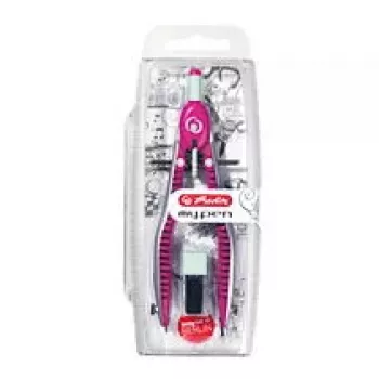 Cirkulinis lankinis kompasas Herlitz 11122348 ciano ir rožinės spalvos