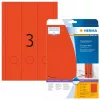 HERMA A4 etiketės failams 61x297 mm raudonos matinės nepermatomos 60 vnt.