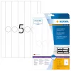 HERMA 5165 etiketės segtuvams A4 34x297 mm balta matinė nepermatoma 125 vnt.