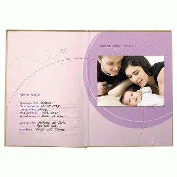 Hama Baby Diary “Baby Feel” fotoalbumas Smėlio spalvos 44 lapai