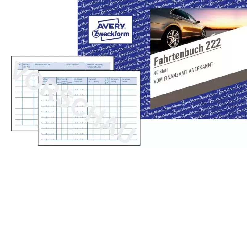 Apskaitos blankų knygelė Avery 222 A6 40 lapų
