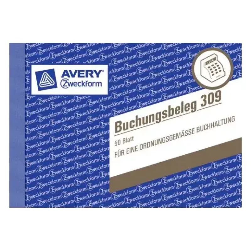 Administracinė knyga Avery 309 mėlyna balta