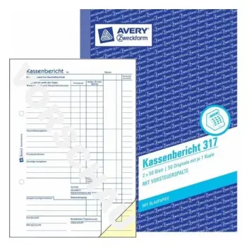 Administracinė knyga Avery 317 mėlyna balta