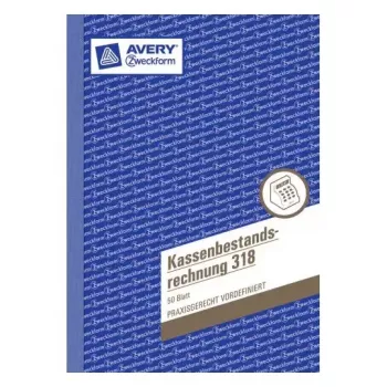 Administracinė knyga Avery 318 mėlyna balta