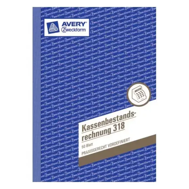Administracinė knyga Avery 318 mėlyna balta