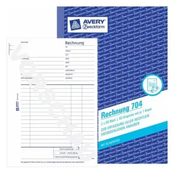 Administracinis bloknotas Avery 704 A5